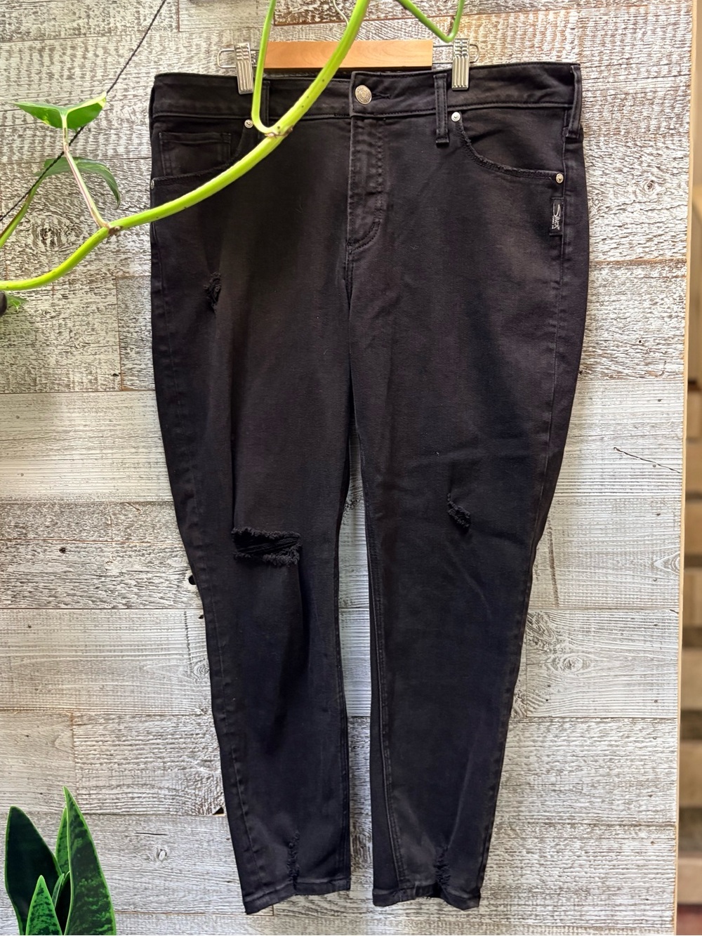 Silver Jeans | NWT "Avery" Curvy Skinny Crop High Rise Jeans - Women's 34, Black